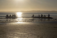 RBOCC Men's Crew and Masters Crew On Beach